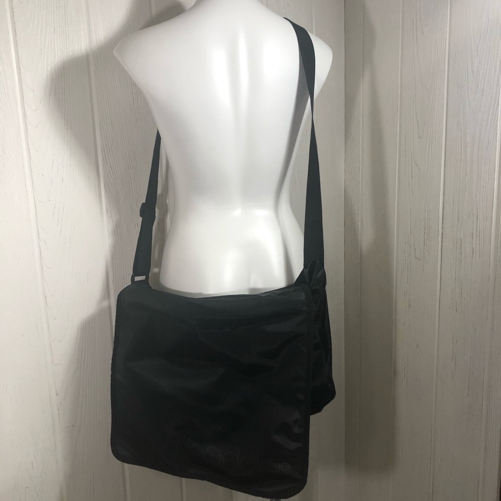 Bloomingdales Crossbody Messenger Bag Black Laptop Gem